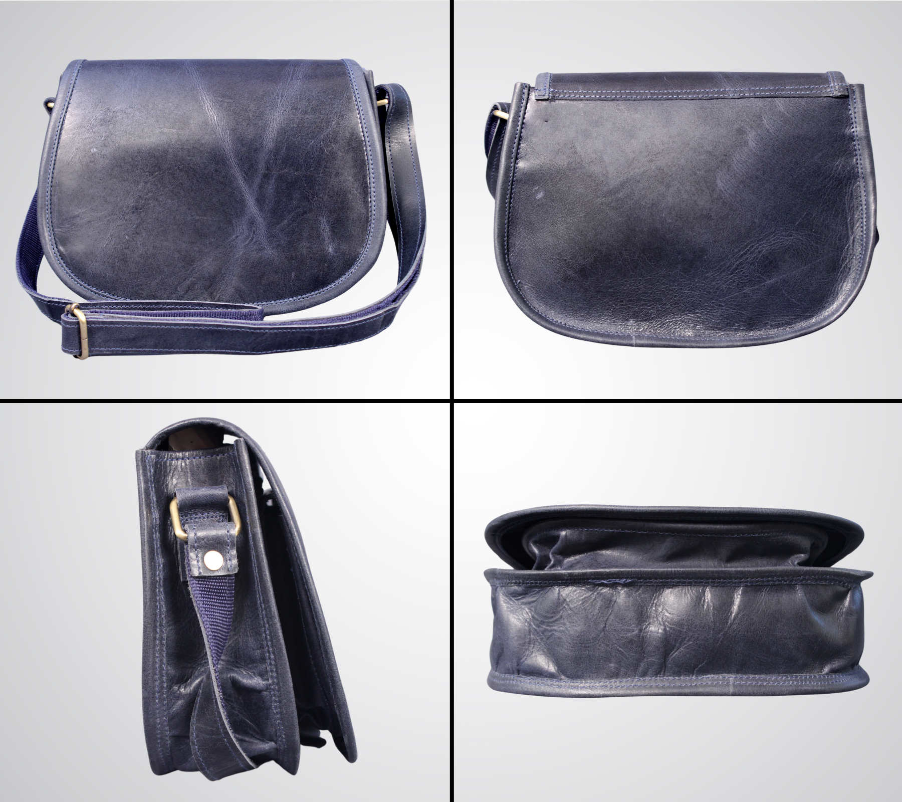  Women's Saddle Crossbody Handbag Genuine Leather Evening Shoulder Sling Bag